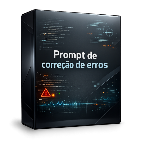 Mockup do prompt de correção de erros
